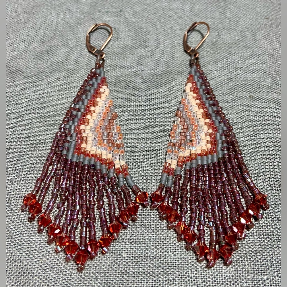 Rockhound Delight Beaded Geode Earrings